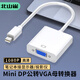 北山雀 Mini DP轉(zhuǎn)VGA轉(zhuǎn)換器線 迷你Displayport適配器Mac雷電接投影儀電視電腦顯示器轉(zhuǎn)接頭 BSQ-BD02