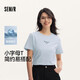 森馬（Semir）[T恤合輯]短袖T恤男25夏內(nèi)搭上衣寬松百搭男女合輯 女裝C款-粉藍80084 M