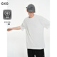 GXG男裝 圓領(lǐng)T恤多色卡通小標上衣涼感短袖針織 2025夏季新品 白色 M