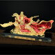 赤槿關(guān)公汽車(chē)男創(chuàng  )意車(chē)內飾品平安武財神關(guān)二爺車(chē)載中控臺裝飾禮品 合金關(guān)公-紅色+防滑墊-香水