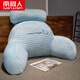 南極人 夏天冰絲靠背床頭靠墊榻榻米夏季單人靠枕腰靠背墊沙發(fā)枕腰枕 冰絲乳膠面料小海豚 70*50*30cm