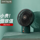 卡蛙（SmartFrog）辦公室小風(fēng)扇桌面扇迷你usb大風(fēng)力充電風(fēng)扇小型廚房臺式靜音戶外小電扇宿舍床上頭臥室小臺扇搖頭 碧綠