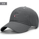 OIMG經(jīng)典小標刺繡白色棒球帽男夏天不褪色大頭圍鴨舌帽速干透氣遮陽(yáng)帽 灰色 均碼 正常碼(55-60c)