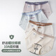 克拉半島女士全棉內褲10A抗菌純棉襠大碼胖女生夏天舒適防卡臀三角褲 葡萄灰+星蘭+米杏+奶黃 4條 M （85-110斤）