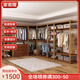 家客隆開(kāi)放式金屬衣柜美式家用臥室轉角衣帽間簡(jiǎn)易鐵藝步入式掛衣架輕奢定制請聯(lián)系客服