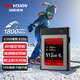 海康威視（HIKVISION）CFexpress Type B存儲卡 讀速1800MB/s 富士佳能尼康松下適配 8K RAW超清錄制 E300 512GB CFe-B相機存儲卡