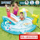 INTEX 57165鱷魚戲水噴水池 嬰兒玩具游戲屋戲水池寶寶玩具池海洋球池