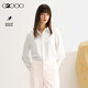 G2000【光滑色丁布/垂感】女裝2025年春夏氣質(zhì)休閑襯衫 38  星光白 