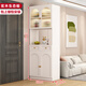 傲墨軒歐式實(shí)木鞋柜進(jìn)門(mén)入戶(hù)隔斷屏風(fēng)玄關(guān)柜家用客廳鞋柜掛衣架一體靠墻 實(shí)木 奶油白+兩門(mén)+長(cháng)80