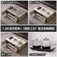 紫桐家居（Z-Tong Furniture）巖板茶幾泡茶一體客廳家用全自動(dòng)燒水壺一體茶臺(tái)簡(jiǎn)約辦公室泡茶桌 1.3米淺灰柜(升級(jí)玻璃底部上水)