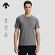 DESCENTE迪桑特RUNNING男士吸濕速干T恤短袖針織衫夏季新品 CC-Charcoal Gray L (175/96A)
