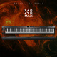 MIDIPLUS半配重X8MAX控制器88鍵專(zhuān)業(yè)編曲舞臺迷笛新款midi鍵盤(pán)自帶音源