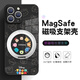 斯通斯正版迪士尼適用蘋(píng)果手機(jī)殼磁吸Magsafe帶支架無(wú)線(xiàn)充電支點(diǎn)殼卡通可愛(ài)男女款全包防摔保護(hù)套 【支點(diǎn)質(zhì)感黑】米奇米妮-ZBL1135W孔位 iPhone16