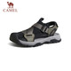 駱駝（CAMEL）戶(hù)外休閑魔術(shù)貼包頭洞洞沙灘運(yùn)動(dòng)涼鞋男 G14M076677 曙光綠/黑 42