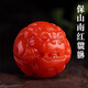 滿肉南紅瑪瑙雕刻貔貅背云隔珠頂珠金剛星月猴頭文玩手串diy配飾 精品南紅貔貅單顆8MM