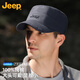 JEEP帽子男士棒球帽四季百搭純棉鴨舌帽平頂太陽(yáng)帽中老年遮陽(yáng)帽子