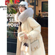 皮爾卡丹（pierre cardin）加厚零下30度羽絨服女東北超厚中長(zhǎng)款過膝2024年冬季極寒大學(xué)生 白杏色 兩個(gè)牛角扣 環(huán)保毛領(lǐng) S 適合 ( 85-110斤)