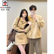 AEMAPE小眾設(shè)計(jì)感情侶裝春秋季2025韓版長袖襯衫男一男一女一裙一衣潮 男襯衫 均碼 XL