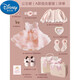 迪士尼（Disney）嬰兒高端禮盒新生小公主禮服裙子百天生日宴蕾絲粉色衣服套裝春夏 香檳粉禮服裙(A款組合)套裝 80 (參考半歲-周歲)