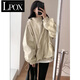 LPOX小香風(fēng)短外套女春秋2025新款春秋休閑寬松夾克棒球服外套 杏色外套 S 80至95斤