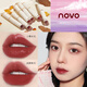 NOVO水霧口紅絲絨霧面啞光唇彩學(xué)生顯白不易顯紋唇膏素顏美妝唇釉 12#櫻桃炸彈