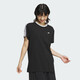 阿迪達(dá)斯 （adidas）短袖女裝上衣半袖運(yùn)動(dòng)服休閑透氣圓領(lǐng)t恤 JY7612 黑色  L 
