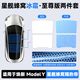 小特叔叔適用于特斯拉煥新Model3/y蜂窩遮陽簾天窗頂部天幕擋車頂隔熱 煥新ModelY星艦冰霜隔熱遮陽簾