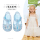 斯納菲女童果凍鞋夏季小女孩時(shí)尚沙灘鞋寶寶亮片舒適公主鞋 寶石藍  26 