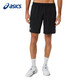 亞瑟士（asics）男式夏季透氣速干運動(dòng)跑步短褲男 2041A261-001澳網(wǎng)黑色 M