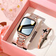 蘋果手機(jī)apple Watch S10手表手環(huán)血糖血壓智能手表藍(lán)牙運(yùn)動(dòng)手環(huán) [手鏈?zhǔn)骤C禮盒]玫金鋼帶