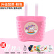 適用于迪卡儂兒童自行車(chē)車(chē)筐前筐童車(chē)塑料車(chē)籃子滑板車(chē)平衡車(chē)筐簍 粉色【送配件+扎帶+貼紙】