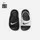 耐克（NIKE）官方男女童KAWA嬰童涼鞋夏季涼拖沙灘寶寶易穿脫DM0974 100白色/黑/黑 27