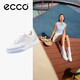 愛步（ECCO）25年夏季新款厚底休閑板鞋 街頭球鞋女鞋272813 天空藍(lán)/白色37
