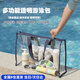 獵瑞防水袋洗漱用品收納袋旅行手提袋戶外沙灘包防水大容量透明果凍包 升級款-大號黑色【加厚防水PVC】