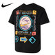 耐克（NIKE）純棉短袖男裝26夏季涂鴉印花潮流上衣圓領(lǐng)寬松透氣休閑T恤衫半袖 HJ0763-010 L /175/92A