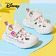 迪士尼（Disney）兒童涼鞋男女童戶外夏季涼拖鞋中小童透氣沙灘鞋 米色/藕荷粉23碼