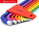 PB SWISSTOOLS瑞士進(jìn)口公制彩色球頭內六角扳手起子工具 PB 212.H-10 RB 9件套