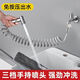 NAOISKEY?腦斯基陽臺噴槍快接洗衣機水龍頭延伸器加長可伸縮延長管噴槍衛(wèi)生間沖洗 【亮銀色】帶水龍頭快接噴槍 噴槍+3米彈簧管+快接頭+底座