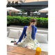 舒芳蝶（shufangdie）印花吊帶連衣裙女2025夏季新款法式甜妹溫柔風(fēng)開(kāi)衫花苞裙兩件套裝 【短款】吊帶連衣裙+開(kāi)衫套裝 M
