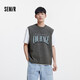 森馬（Semir）背心男做舊廢土風(fēng)寬肩無袖上衣2025夏季坎肩潮流印花109325102103
