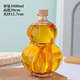 美克杰創(chuàng  )意玻璃葫蘆瓶泡酒專(zhuān)用新款酒瓶奶茶瓶自釀分裝白酒瓶密封空瓶 1000毫升木蓋