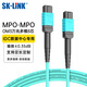 SK-LINK MPO-MPO光纖跳線 8芯OM3萬(wàn)兆多模B極性兼容MTP母頭40G/100G光纖線3米 SK-TX8OM3-MPOMPO-3m