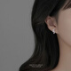 彩萊婭925銀葡萄耳釘女氣質(zhì)韓版少女感仿珍珠耳環(huán)女士輕奢耳飾生日禮物 925銀葡萄耳釘(兩只價(jià)) 禮盒包裝