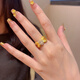 海上羅孚黃金蝴蝶結(jié)鴿子蛋戒指女士新款足金999小眾戒子指環(huán)禮物送女友 蝴蝶結(jié)鴿子蛋戒指 金重約2.6g【16-17號(hào)】