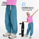 半度閑女童夏季運動(dòng)褲中大童2025新款兒童夏裝涼感褲子  海鹽藍  140