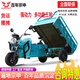 宗申電動三輪車電動摩托車大功率快遞車貨運家用/農(nóng)用電瓶擺攤拉貨車 1.5m升級版-1500強動力-山區(qū)推薦 60V45A鉛酸電池 約100-120里