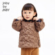jnby by JNBY江南布衣嬰童羽絨連衣裙愛(ài)心小鳥(niǎo)A型秋冬女童嬰兒兒童YO0G10410 209/深棕 80 cm