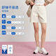 simple pieces【H型牛仔短褲】夏新款SPS牛仔百慕大五分直筒中褲女 石灰白(現貨) L 90/93 （105-115斤）