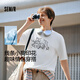 森馬（Semir）短袖T恤男涼感萌寵小狗印花情侶裝2025夏上衣中性款107425100201