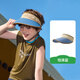KocotreeKK樹(shù)兒童防曬帽防紫外線(xiàn)男童女孩運動(dòng)空頂遮陽(yáng)帽寶寶親子夏季新款 驚濤藍 M碼：建議頭圍48-52CM,3-8歲